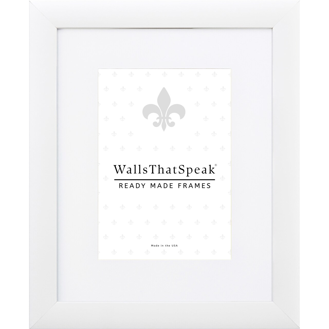 12x12 Matted Picture Frame, Contemporary 1 Inch MDF Moulding, Wall Display Frame for Art, Posters, or Photos by wallsthatspeak
